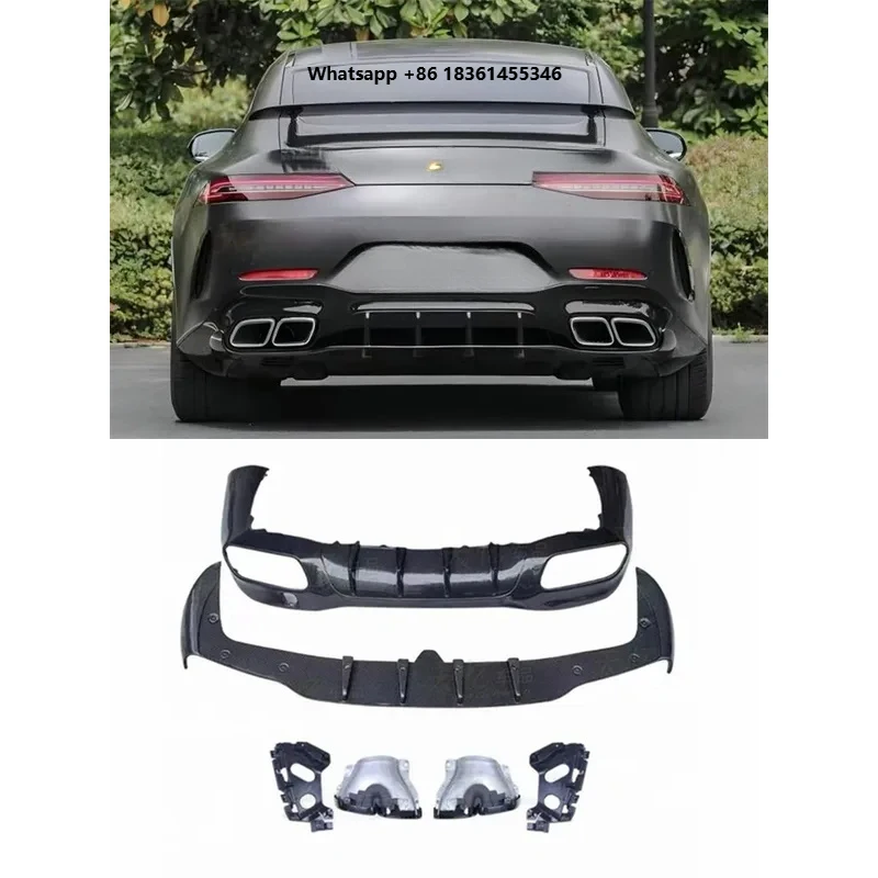 

For GT50 GT53 2022-2024 High Quality Real Carbon Fiber Rear Bumper Diffuser Lip