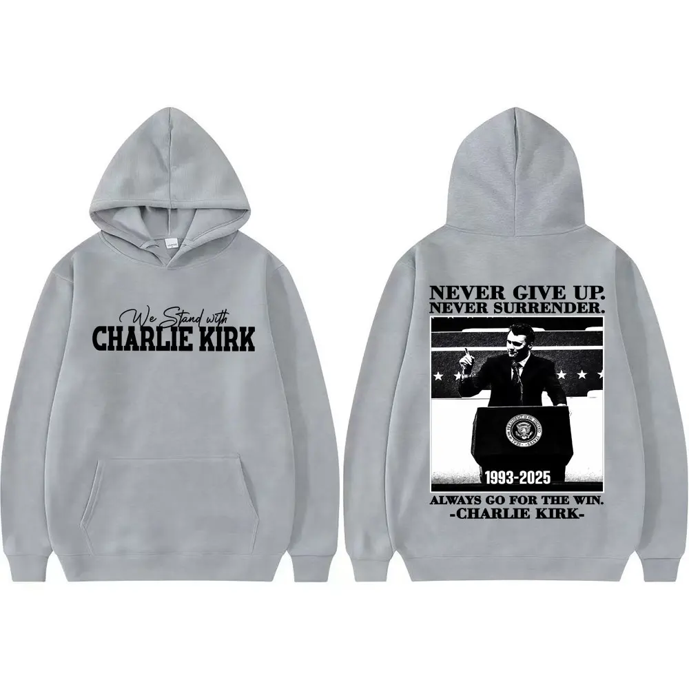 Справедливость для Чарли Кирк Кирк Фрейда Толстовки Harajuku High Street Trend Уличная одежда Большие толстовки для мужчин и женщин Комфортные пуловеры