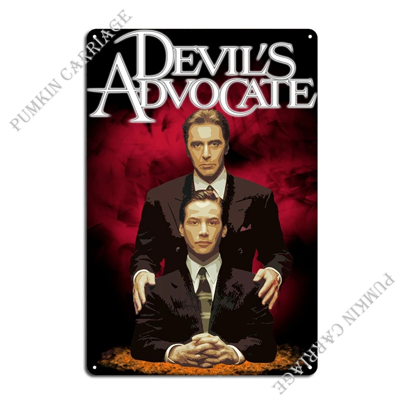 The Devil S Advocate 1997 Metal Sign Cinema Cinema Wall Decor Create Wall Mural Tin Sign Poster