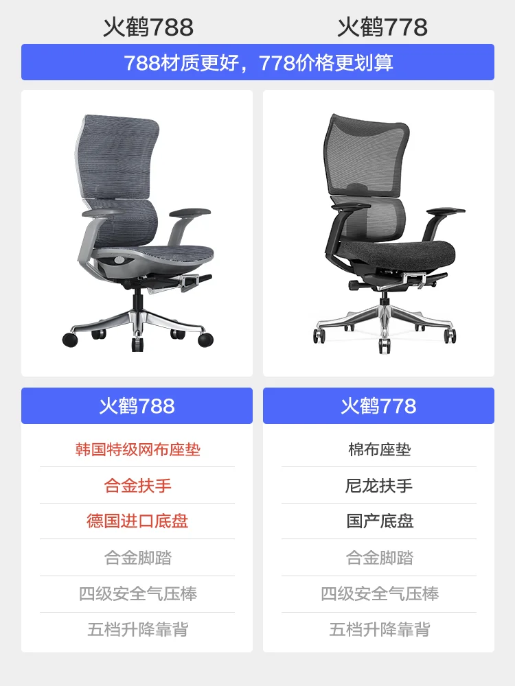 Engineering chair computer  home sedentary waist protective comfortable gaming  reclining office