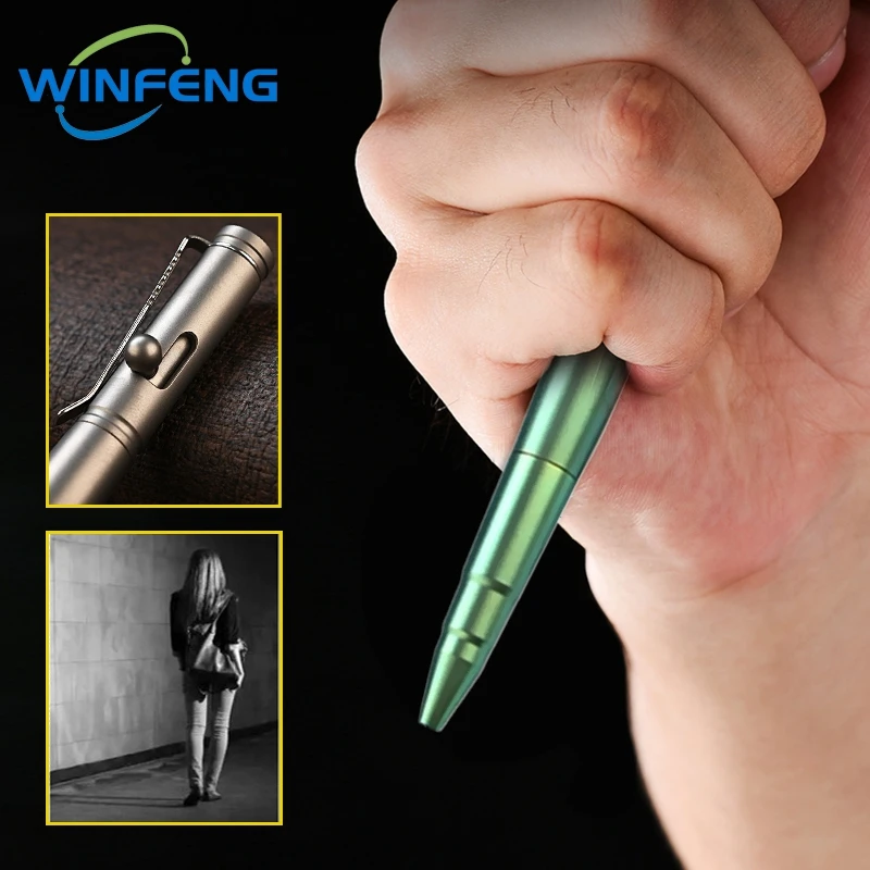 Creative Titanium Alloy Tactical Pen Business Signature Pen Outdoor Camping EDC Writing Tools Office School Stationery