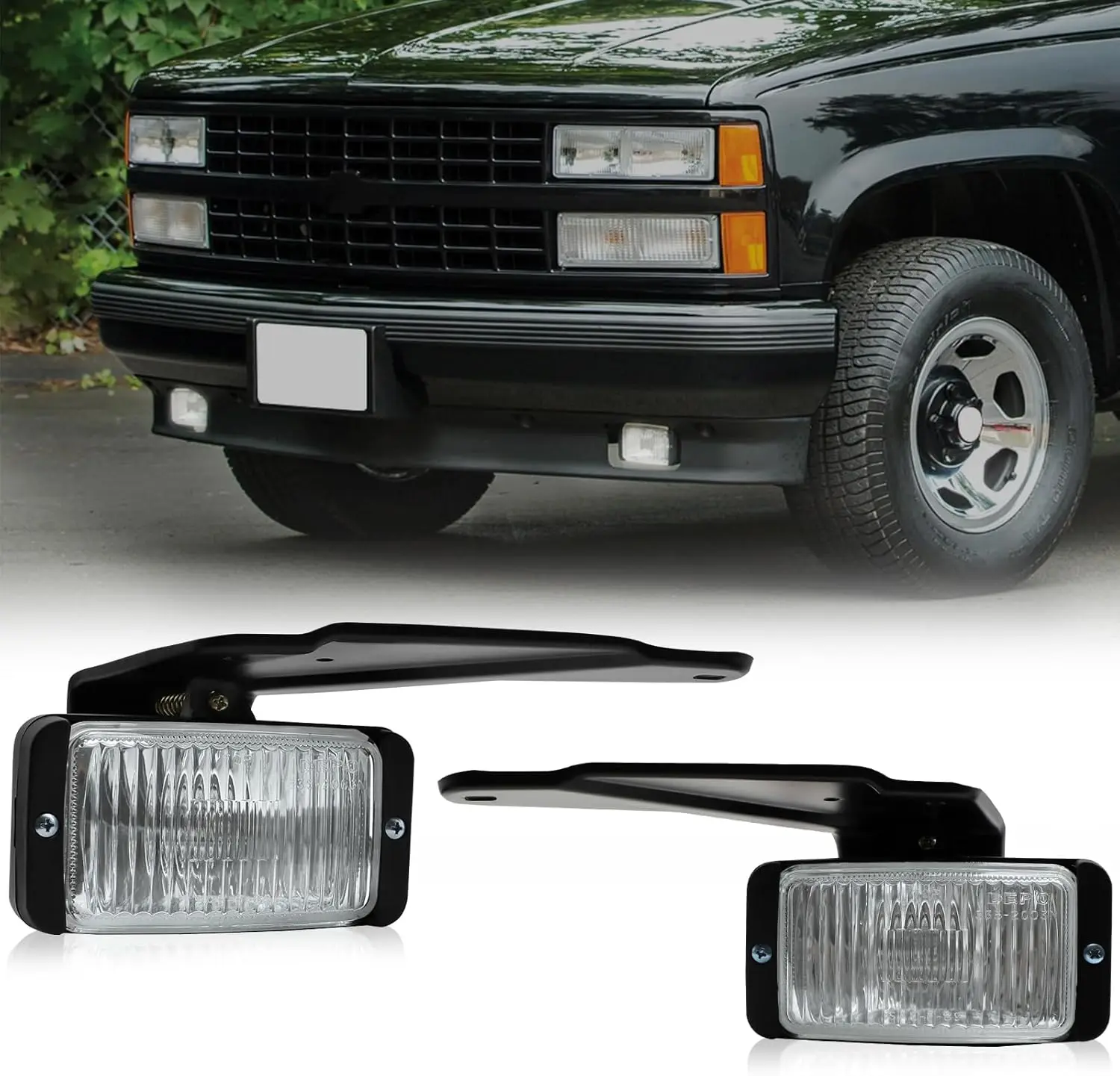

Car Fog Light 50W Assembly For Chevy/GMC C/K 10 C1500 C2500 C3500 K1500 K2500 K3500 1988-1999 GMC S15 1982-1991 Chevy S10 Pickup