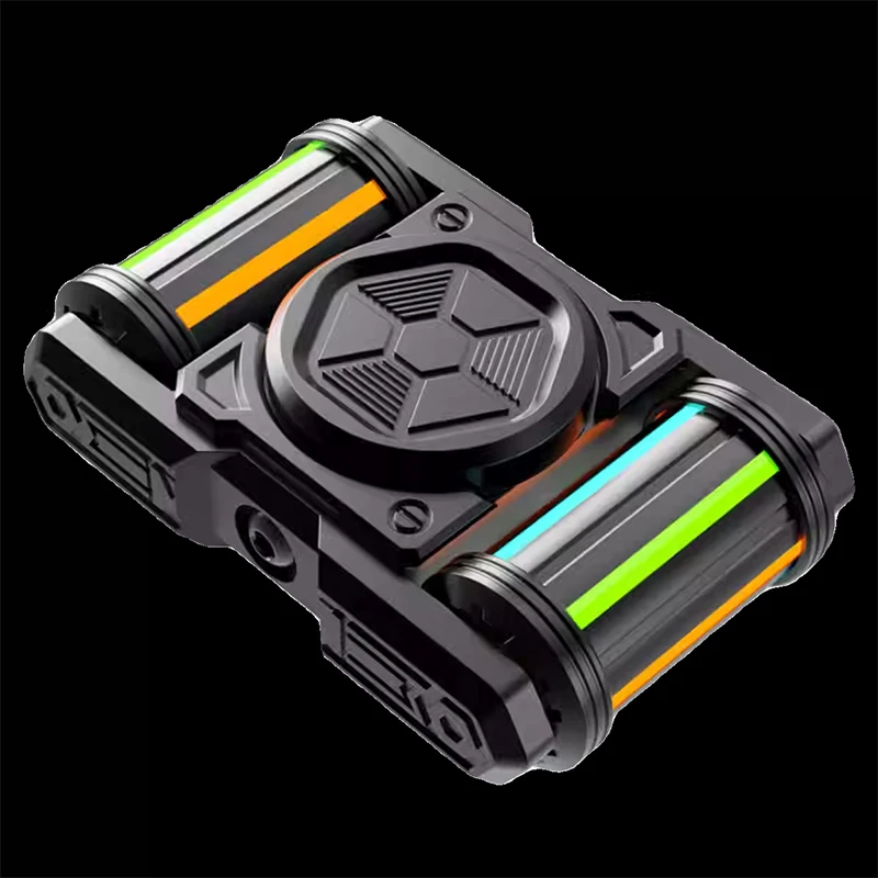 

Mecha Dual-Wheel Fidget Spinner Edc Finger Stress Relief Toy, A Boring Stress Relief Wonder, A High-Tech Gift For Boys Gift