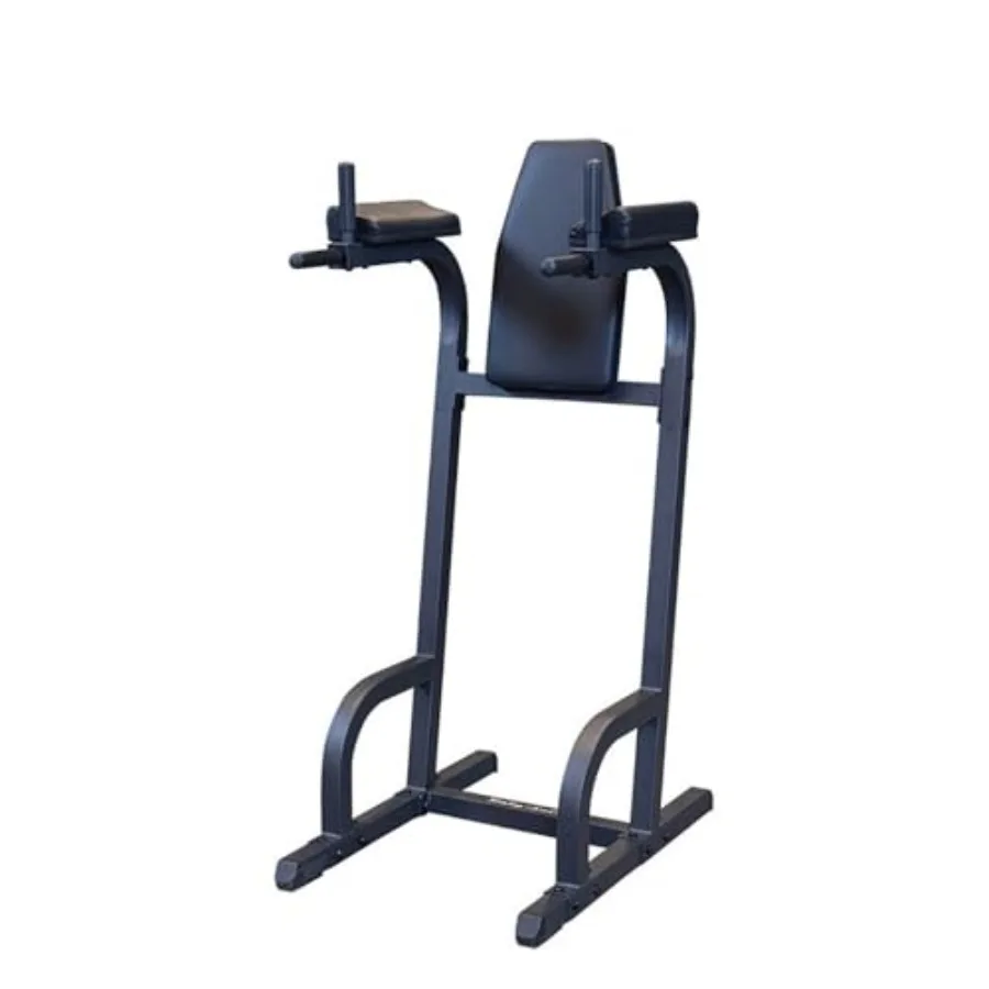 

Тренажер для вертикальных подъемов коленей с дип-станцией для тренировки пресса и мышц кора, для дома и коммерческих залов, из черной стали с прочными усиленными элементами.