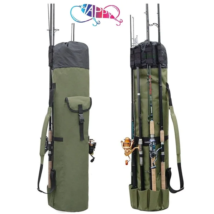 Large Capacity Folding 115cm*24cm fishing bag resistant oxford cloth portable rod tackle outdoor fish rod bags