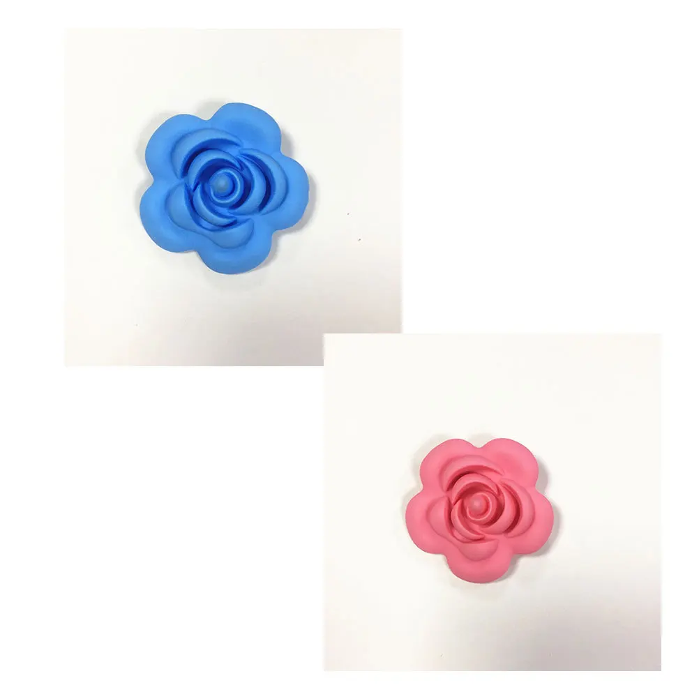 

10Pcs Silicone Baby Pacifier Rose Shape Colored Soft Durable Soother for Infant Teething Supplies Baby Pacifier