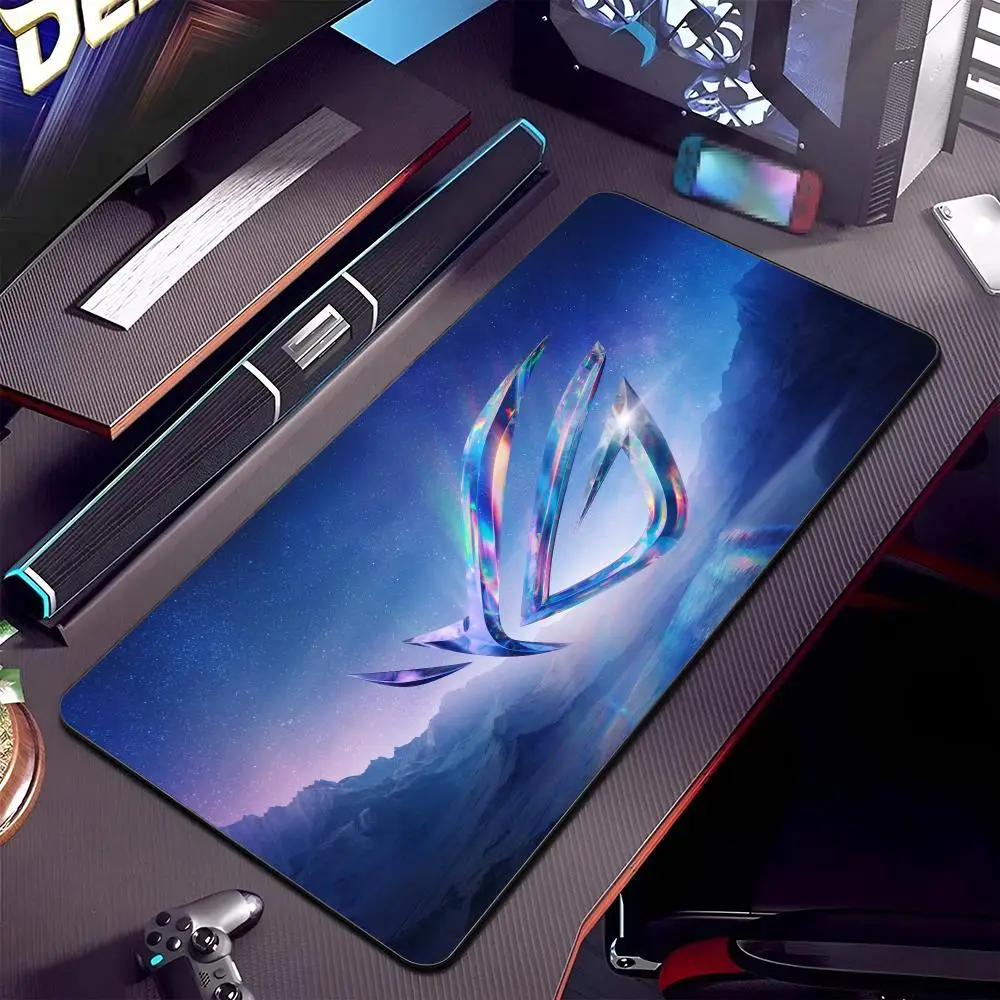 A-AsusES ROG Mouse Pad Cartoon Lockedge Large Gaming Pad Computer Gamer Keyboard Mat Desk Mousepad PC Desk Pad