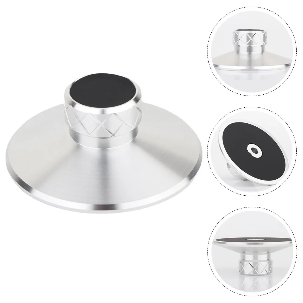 Professional Record Stabilizer Aluminum Magnesium Alloy Vinyl Record Weight Clamp Turntable Vibration Reducer Audio Disc