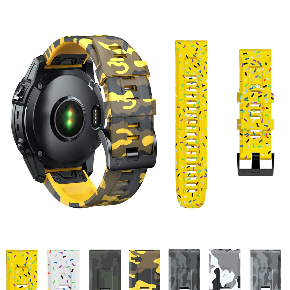 Ремешок силиконовый для Garmin Forerunner 965/Gen 2/Fenix 7, 22 мм