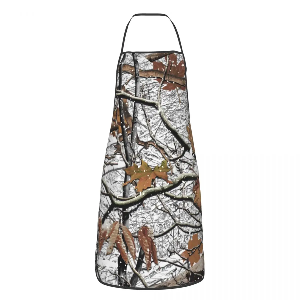 Custom Unisex Hunting Camo Tree Camouflage Snow Pattern  Chef Cooking Baking Apron Men Women Tablier Cuisine for Gardening