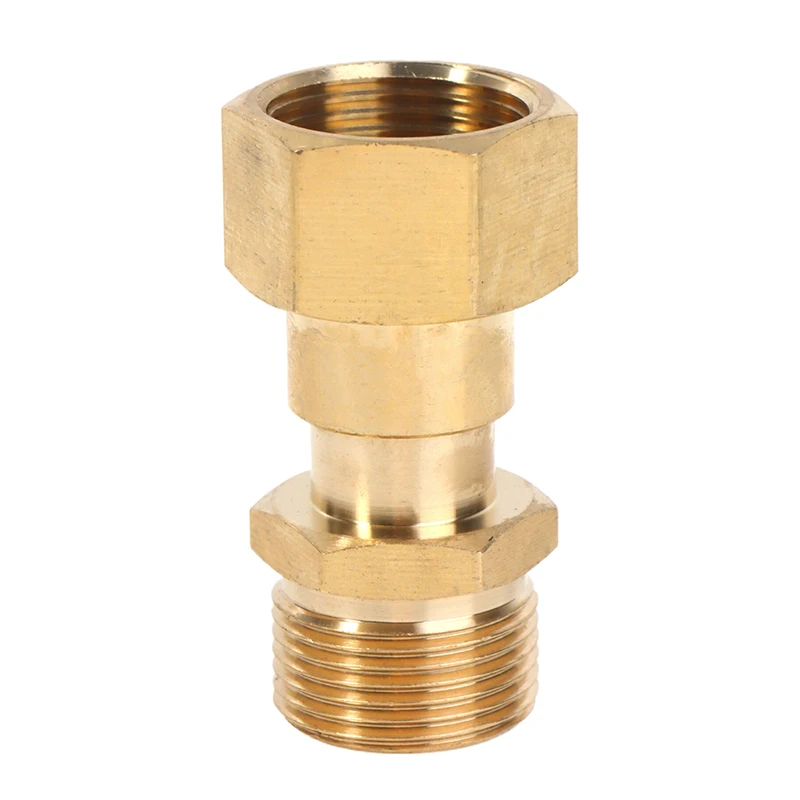 M22 14 mm Messing Hochdruckreiniger Drehgelenkverbinder Schlauchanschluss Gewinde 360 Grad Drehschlauch Sprühanschluss