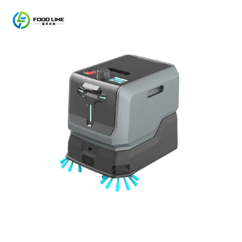 Warehouse Autonomous Floor Scrubber 10L Tank Self Cleaning for Industrial Storage Facility Custom