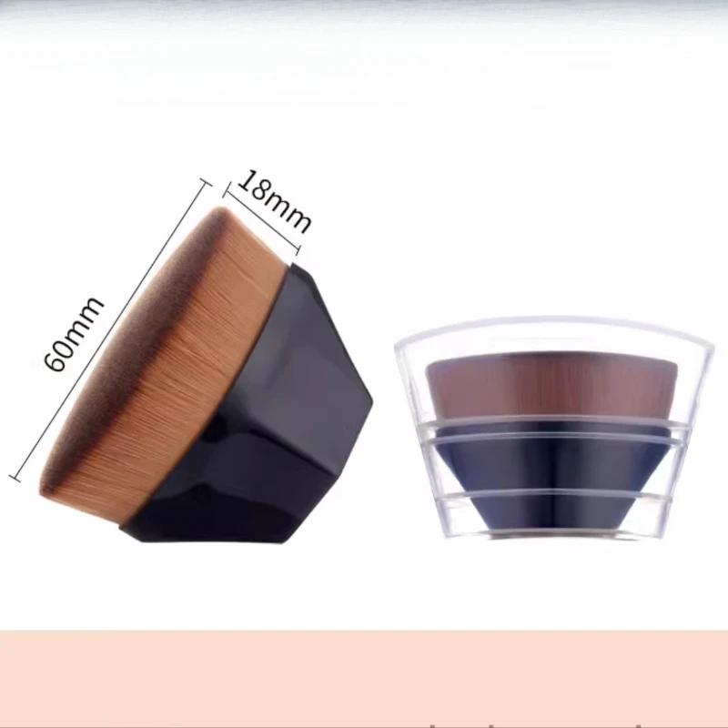Magic แปรงแต่งหน้าแป้ง Face Blush แปรงแบบพกพา Professional Foundation แปรงเครื่องสําอางขนาดใหญ่ฐานนุ่มเครื่องมือแต่งหน้าความงาม