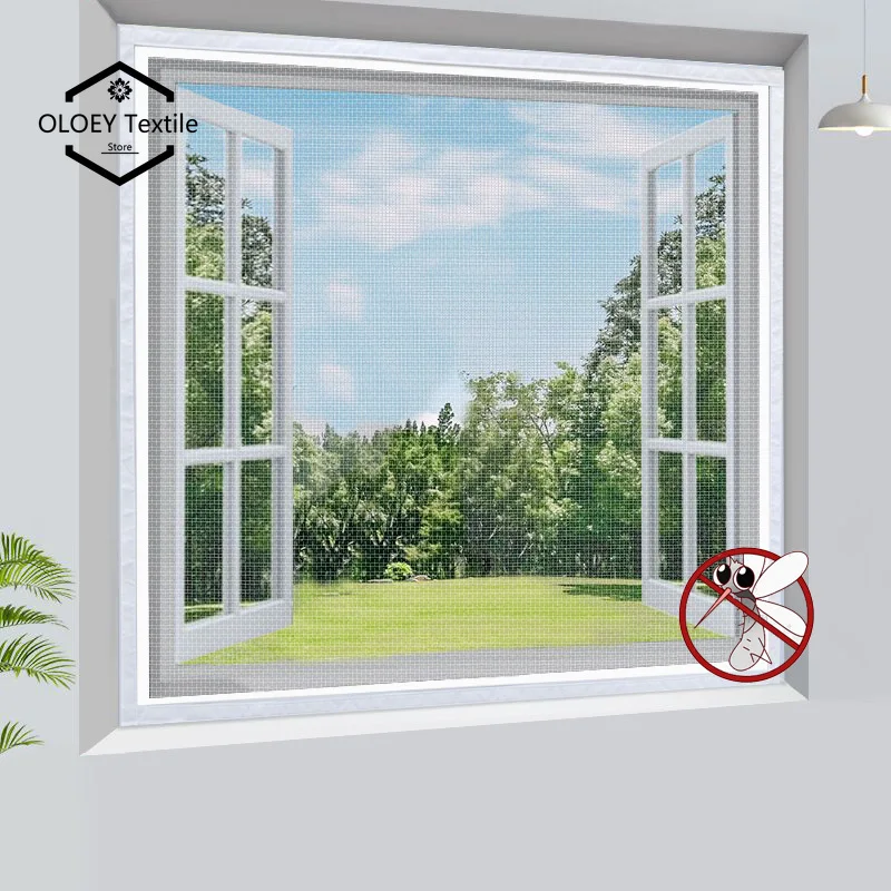 

Invisible mosquito screen window net can be customized for household self-adhesive simple screen window curtain mosquito net