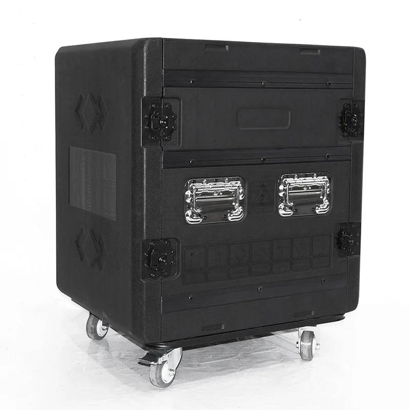Plastic Shipping Shockproof 12U 14U Rack Case Hard Plastic Tool case Flight Case