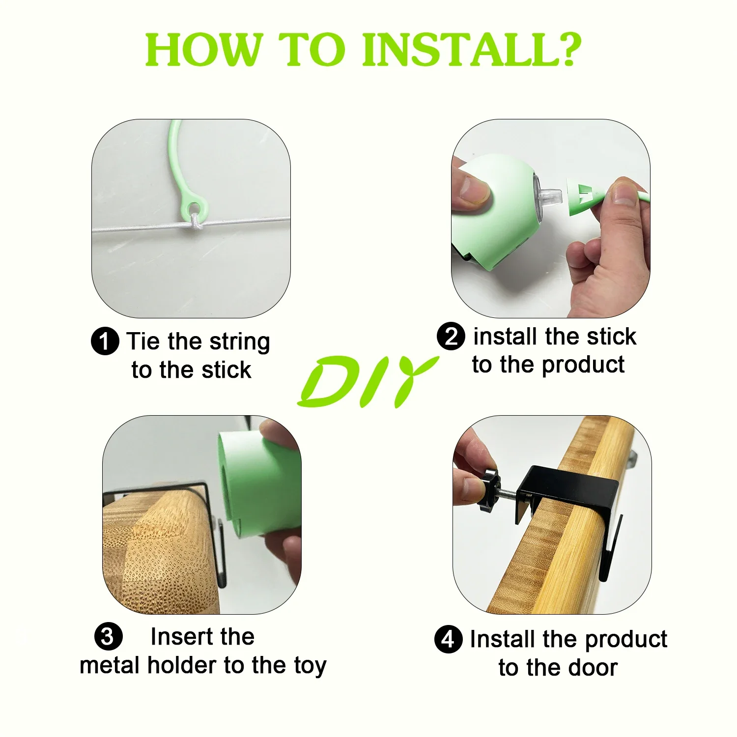 Juguetes interactivos de plumas para gatos, juguetes eléctricos colgantes para gatos de interior, juguete rompecabezas para gatos, juguetes para gatitos, intercomunicador automático para gatos