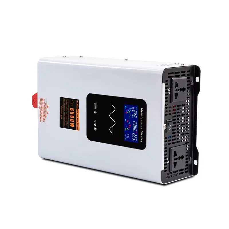 

6500W Dual Pure Sine Wave DC/AC Power Inverter 12V to 220V Solar Car Converter 60Hz for Home Motor & Industrial Use