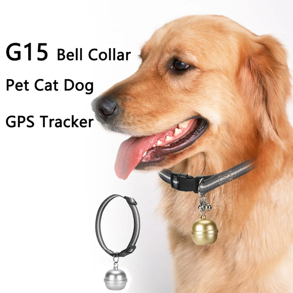 G15 Bell Mini 2G GPS трекер IP67 Водонепроницаемый Бесплатное приложение Web SMS Отслеживание в реальном времени GPS Wi-Fi LBS для кошек Собаки Домашние животные Маленькие животные
