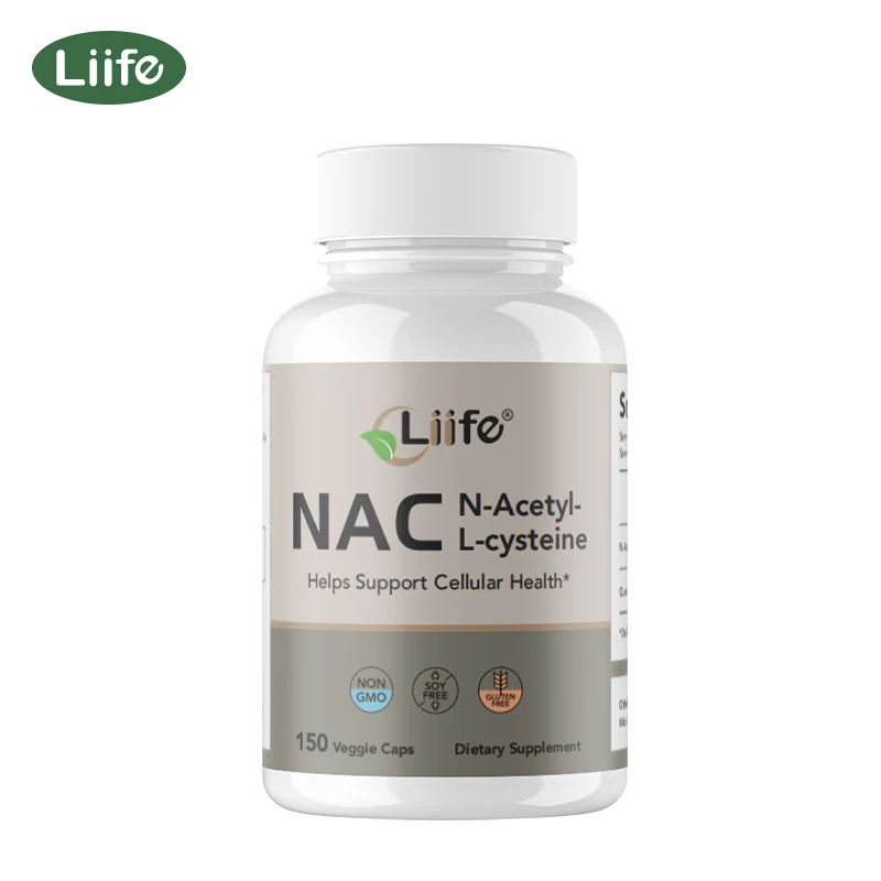 

Капсулы Liife NAC с запросином для здоровья сотовой, печени и дыхательной помощи, 150 штук, поставка 2,5 месяца