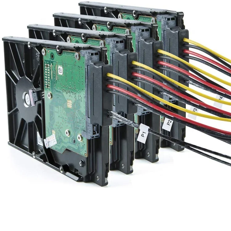 Linha magro sas 4.0 SFF-8654 4i 38 pinos host para 4 SFF-8482 sas 29pin alvo disco rígido fanout raid cabo