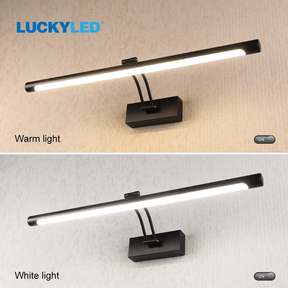 LUCKYLED-Applique Murale LED Imperméable pour Miroir de Maison, Luminaire de Vanité, AC 85-265V, 8W, 12W