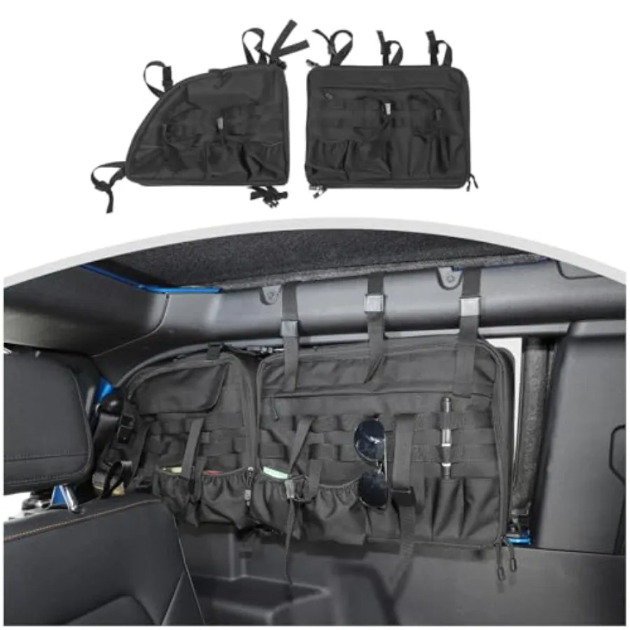 

TrunkMate Roll Bar Organizer for Ford Bronco 2Door 2021-2025 Roll Bar Storage Bag with Durable Molle Webbing and Convenient Sto