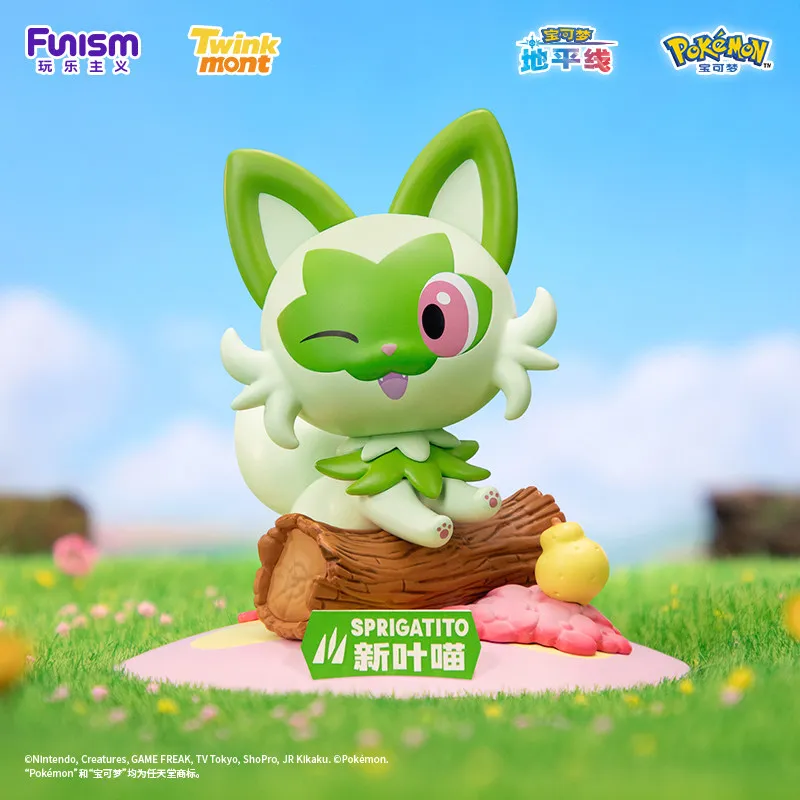 New FUNISM Pokémon Paldea Action Figures Original Partners Sprigatito Quaxly Fuecoco Charizard Bulbasaur Anime Model Toys Gift