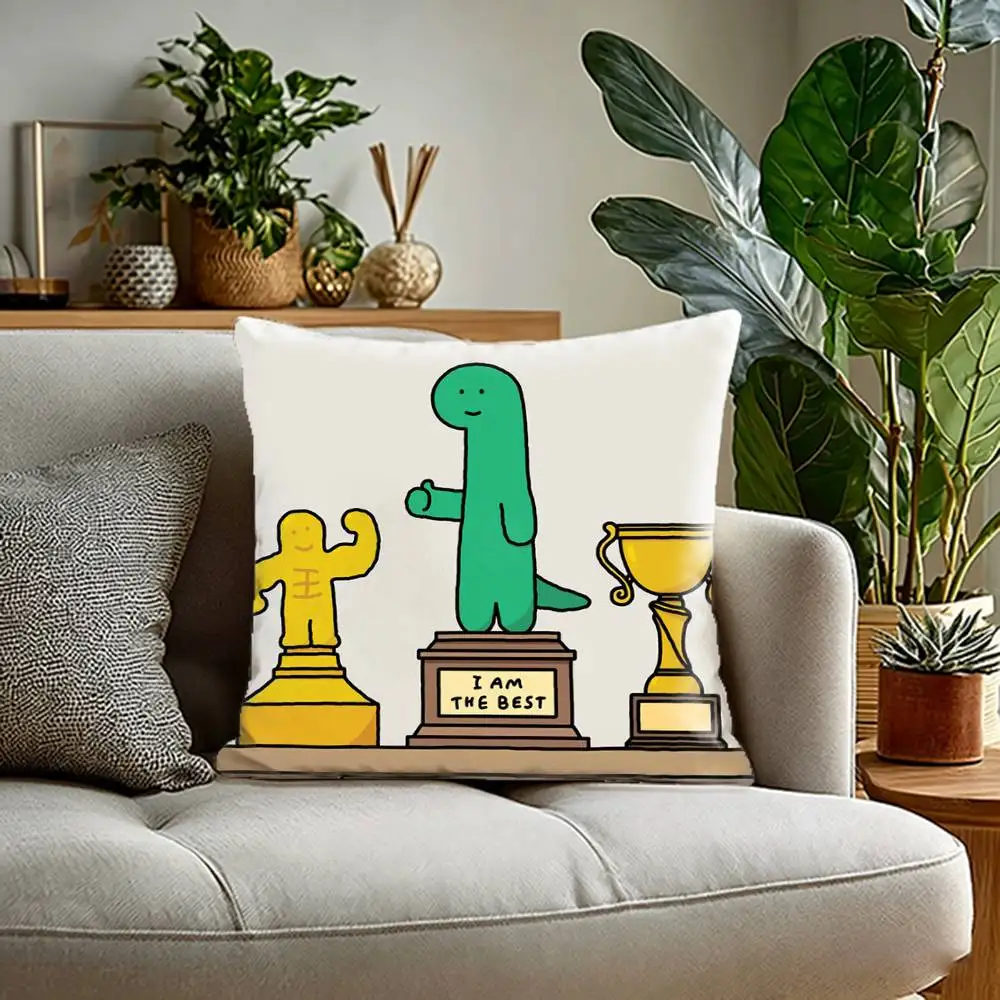 Cartoon J-Joguman S-Studio  Pillow Case Sofa Living Room for Bedroom car Headboard Backrest Cushion Square Cushion Nap Time