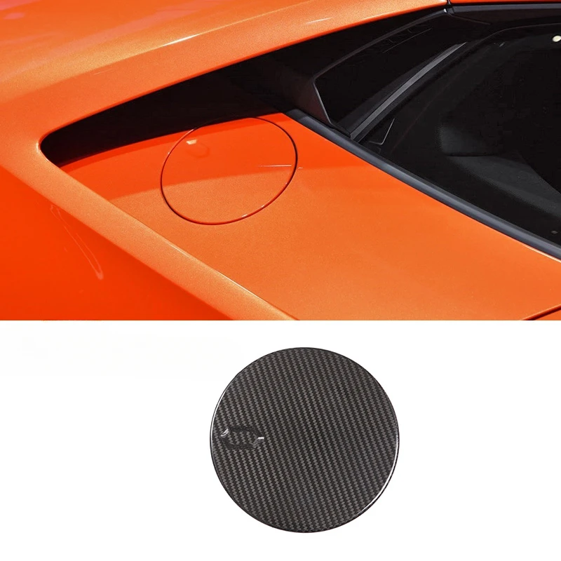 For Lamborghini Hurricane 2014-2021 Carbon Car Fiber Fuel Tank Cap Sticker Auto Exterior Modification Accessories