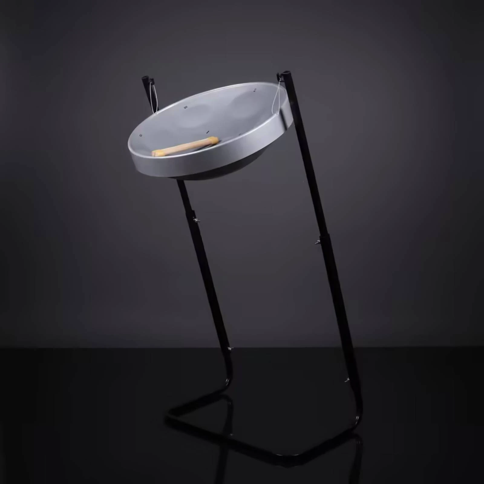 Steel Slit Drum with Stand Foldable Steel Slit Drum Percussion Instrument Pre-Tuned Sturdy for Beginners, Meditation