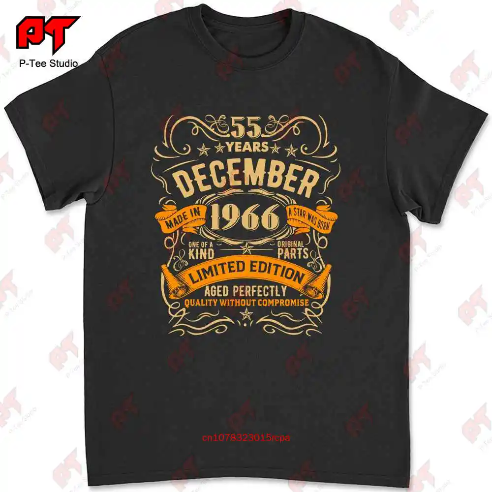 55 Years December 1966 Limited Edition T-shirt C4PQ