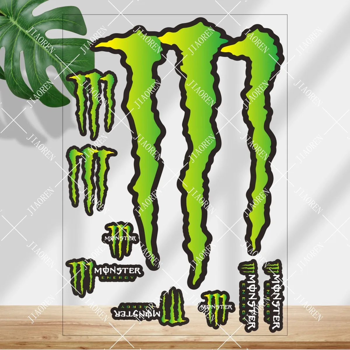 

Светоотражающая наклейка Monster Energy с логотипом, мотоциклетный шлем, танк, автомобиль, велосипед, набор наклеек # 1