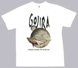 GOJIRA WHITE T-SHIRT FROM MARS TO SIRIUS