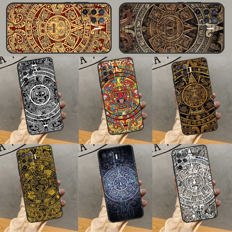 Mayan Calendar For OPPO A96 A76 A16 A15 A17 A57s A77 A54s A74 A94 A52 A72 A5 A9 A31 A53 A78 A93 A53s Case