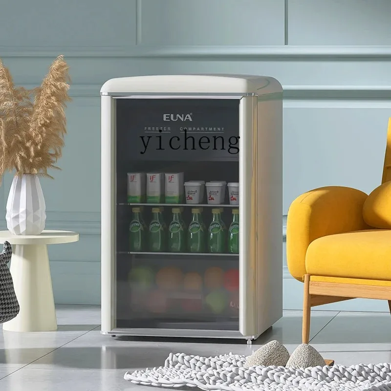 Gz-21 Ice Bar Small Refrigerator Transparent Door Refrigerator Refrigerated Beverage Cabinet Household Small