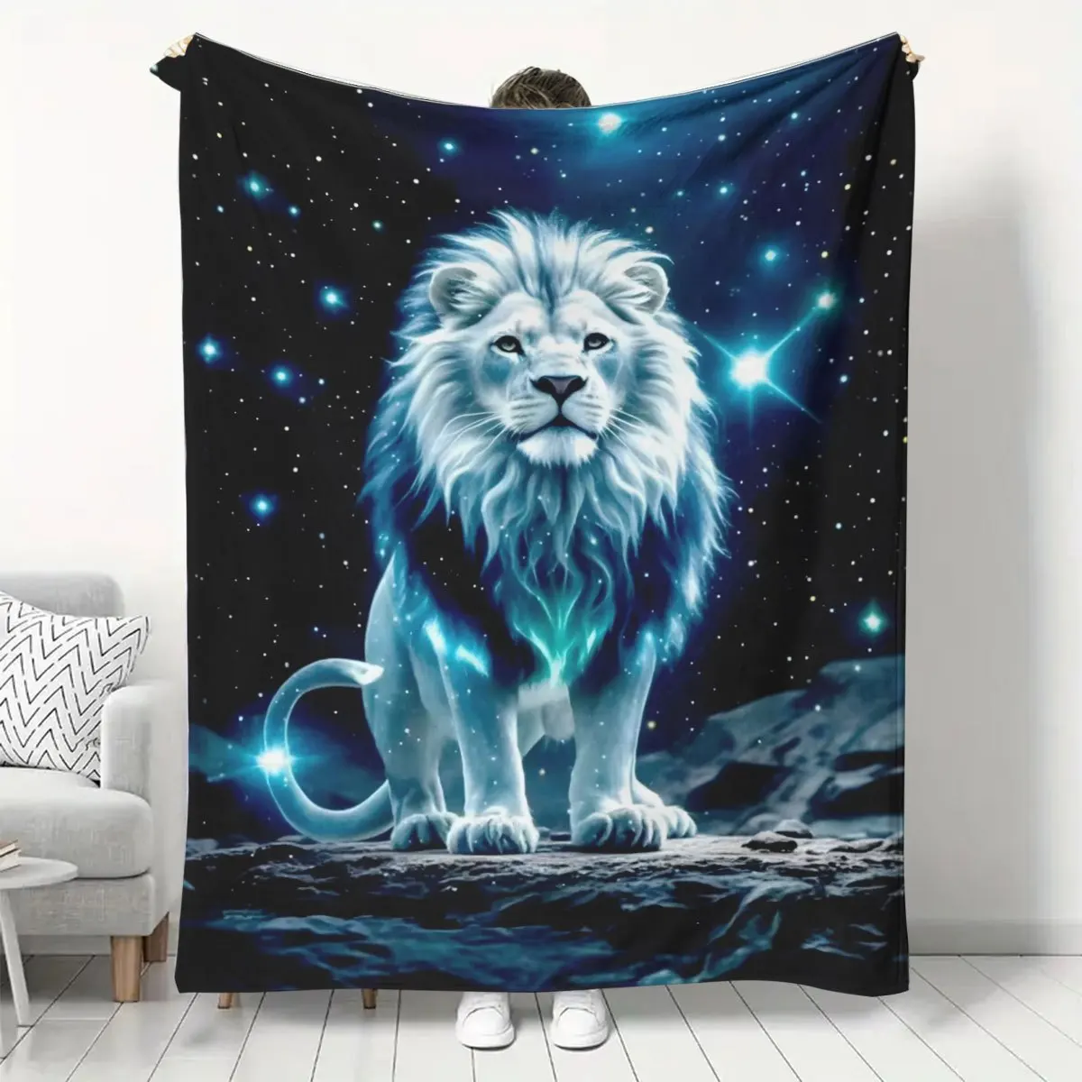 Vintage 2025 New Tiger Gift Blanket, Small Throw Blanket, Factory Direct Series, New Flannel Digital Print Blanket, Gift for Rel