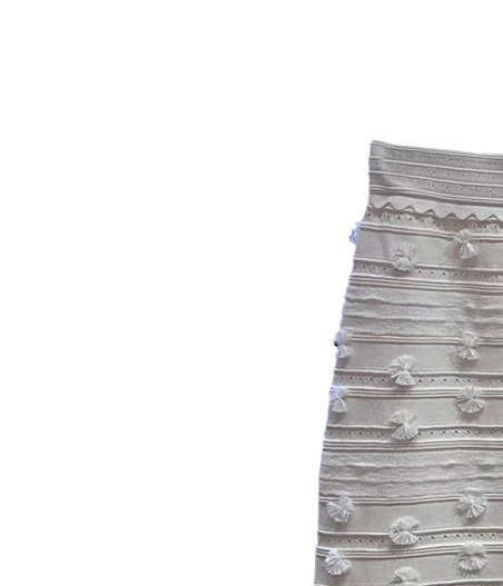 Costume deux pièces en dentelle blanche pour femmes, col rond, gilet slim ou jupe longue