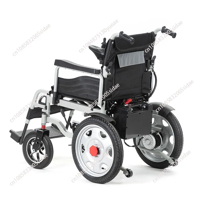 High quality iron frame left and right foldable electric wheelchair