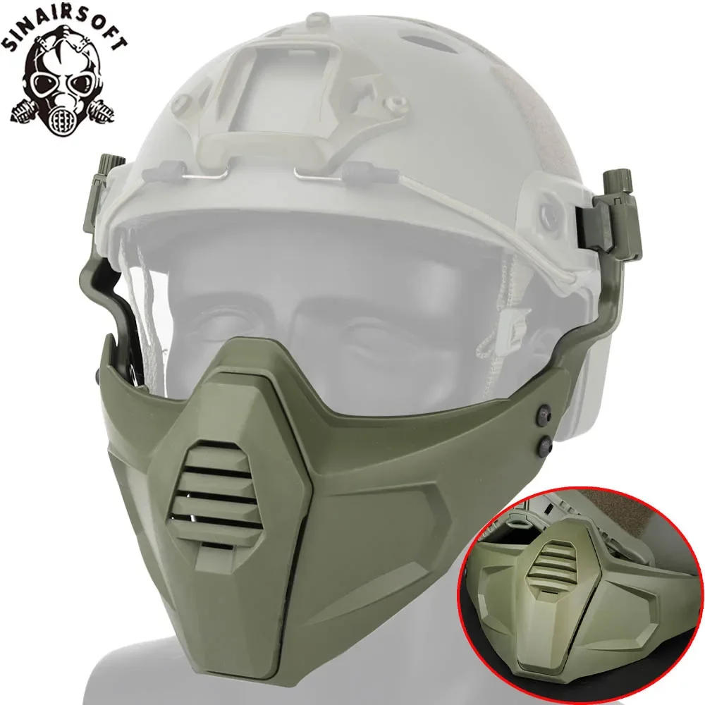 Máscara táctica Paintball con gafas protectoras y casco rápido - imagen 2