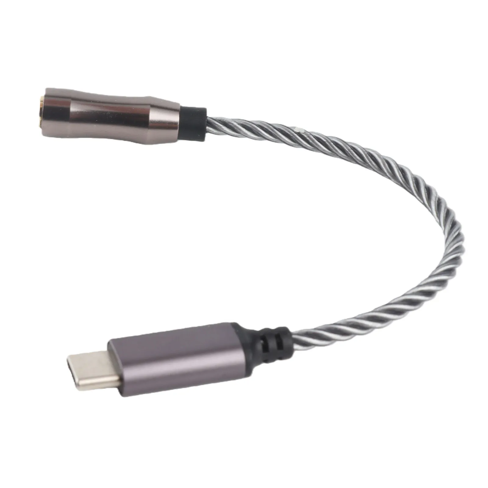 Type C to 3.5mm Headphone Amplifier Adapter 15cm/5.9in 120dB Headphone Amplifier for Android PC