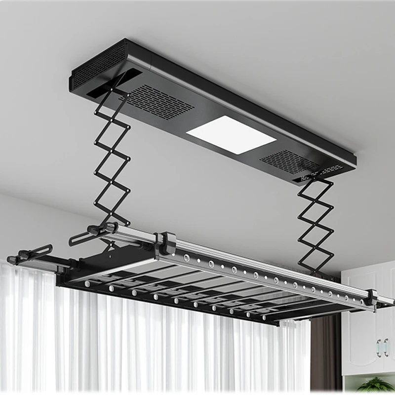 Appendiabiti elettrico telecomando intelligente per sollevamento domestico asciugabiancheria balcone asciugabiancheria telescopico a quattro poli