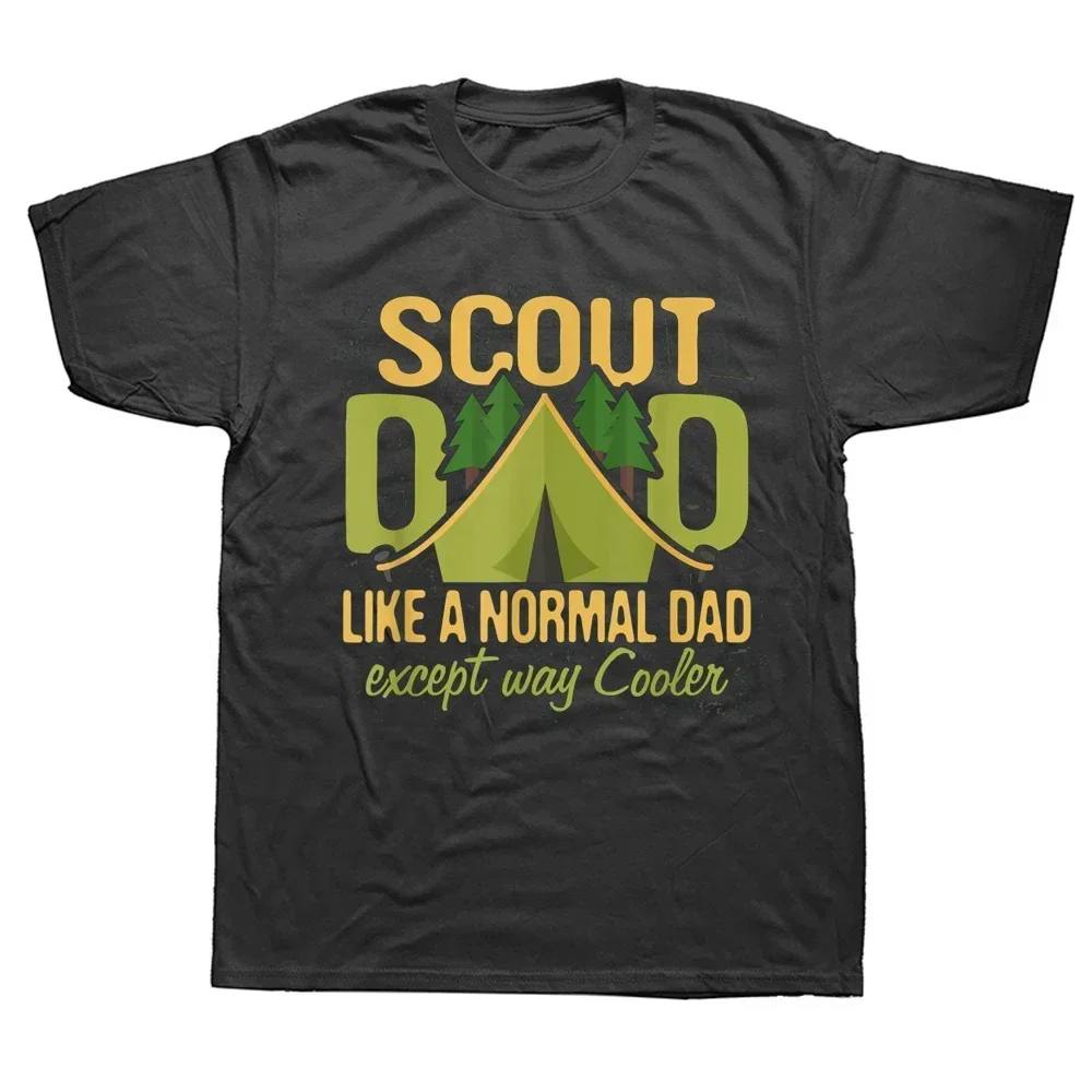 Graphic Cotton Streetwear Short Sleeve Birthday Gifts Summer Style T-shirt Scout Dad Cub Leader Boy Camping Scouting T Shirts