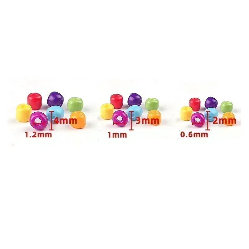 Colorful Glass Seed Beads Effect of The Lacquer That Bake Glass Beads for Jewelry Making DIY Necklace Bracelet Accessories