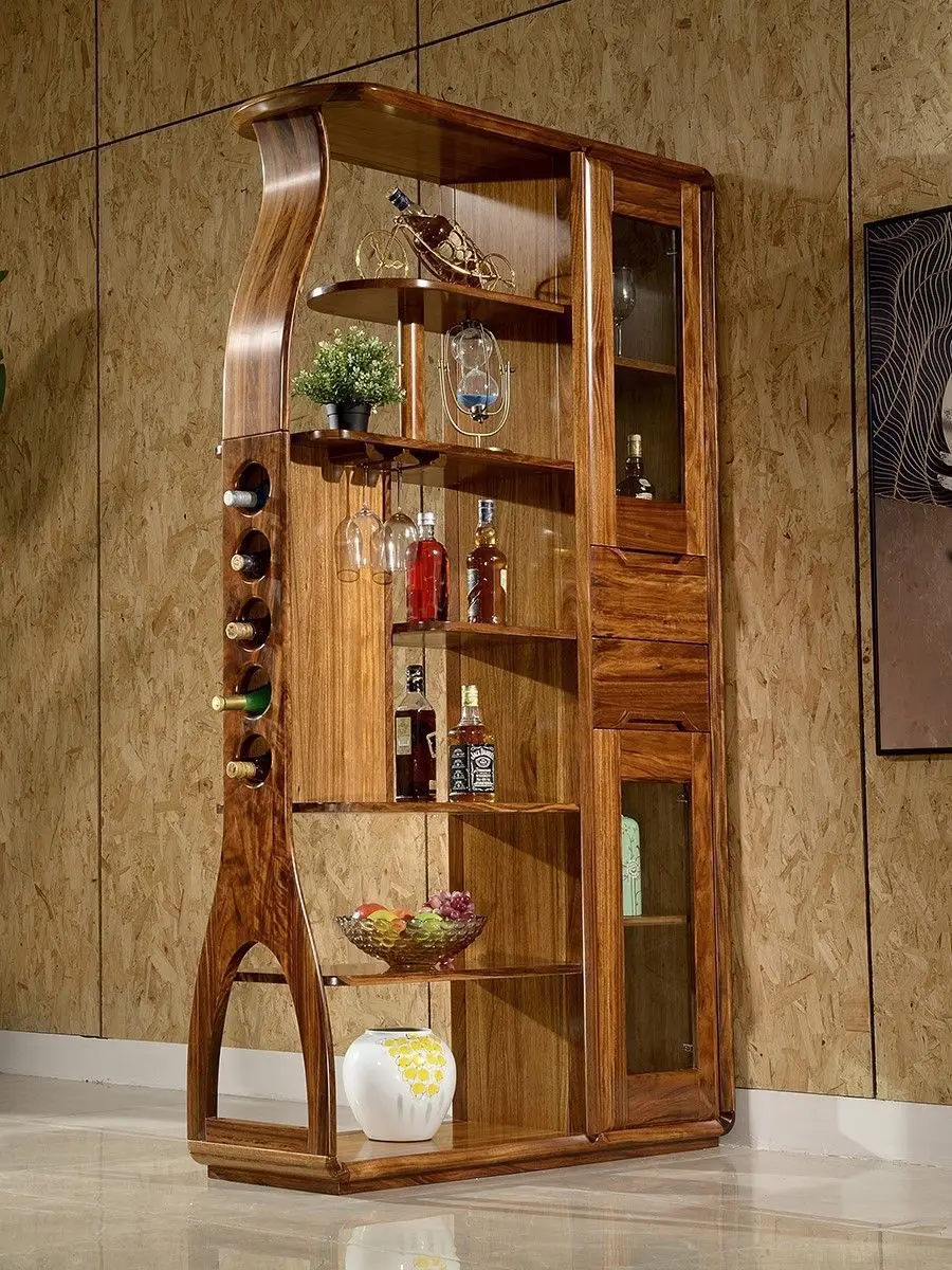Living room cabinet partition wine cabinet entryway screen double-sided decorative cabinet