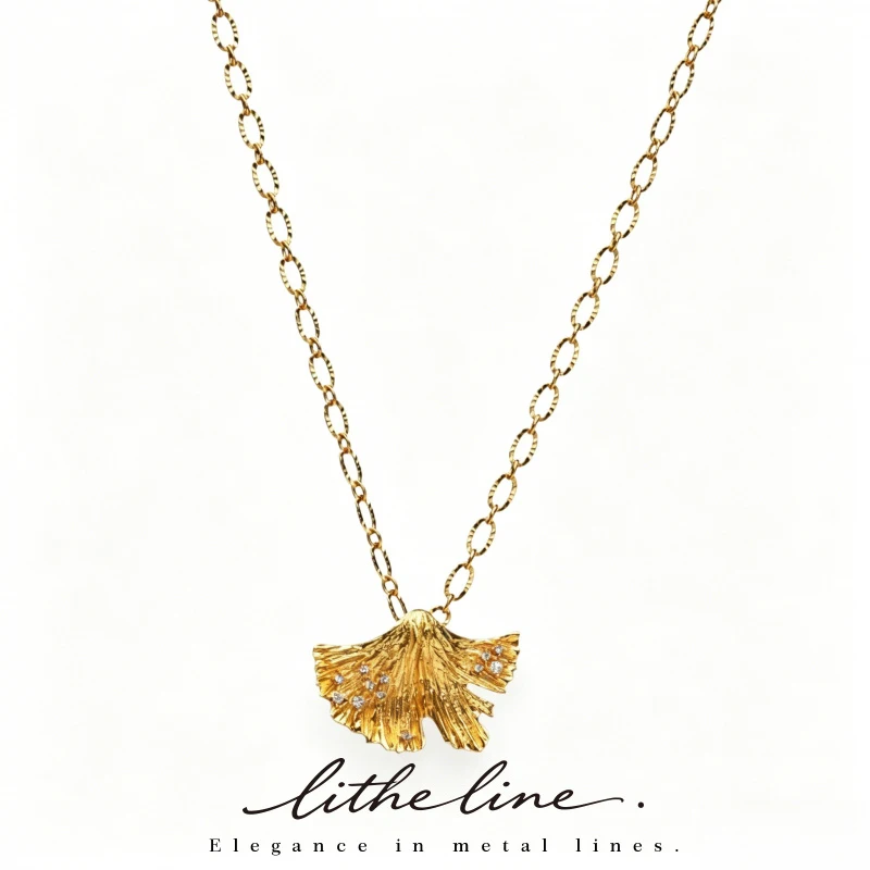 

Litheline 24K Gold Plated Brass Filigree Tree Pendant Necklace, Hypoallergenic Adjustable Versatile Statement Jewelry