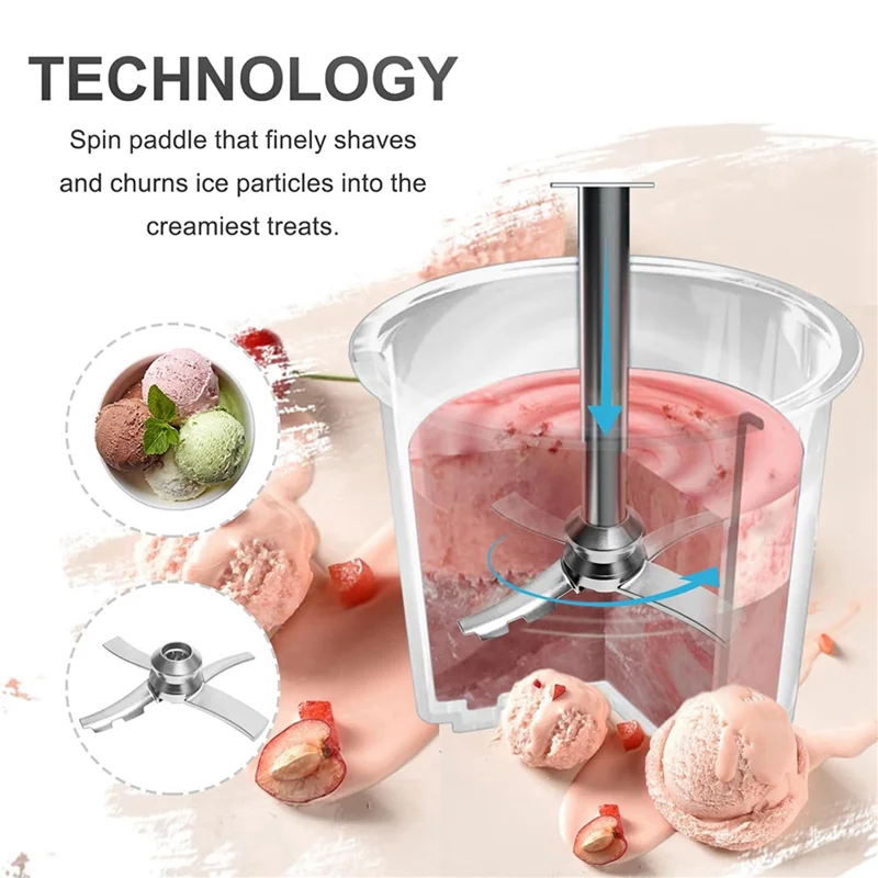 ABZA-2X شفرة مجداف بديلة لصانعي الآيس كريم من سلسلة نينجا كريمي NC300، مجداف شفرة الخلط NC301، CN305A، CN301CO