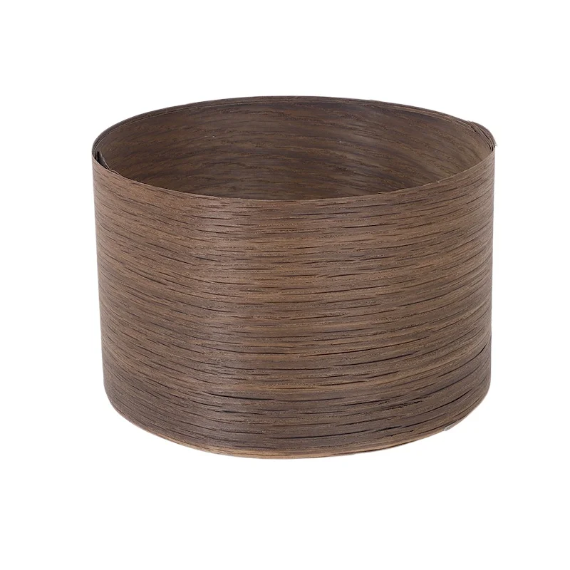 Natural Smoked Oak Straight Grain Veneer, 0.5mm, for Column Wrapping & Accent Wall, Size 250x15cm.