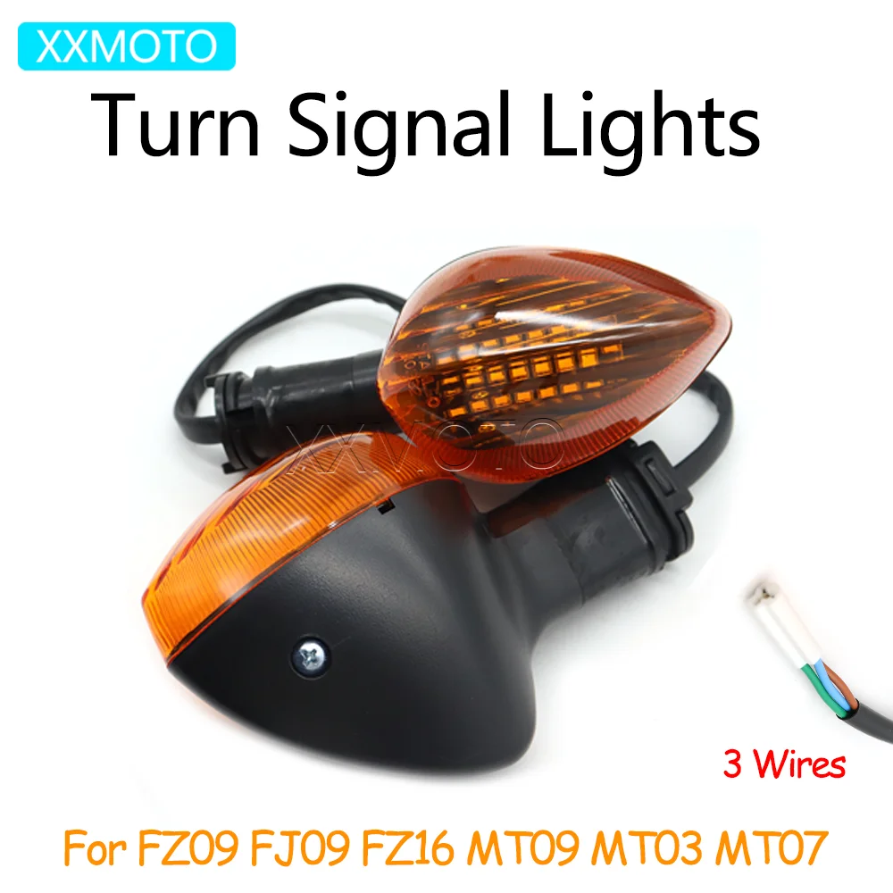 

For Yamaha FZ-09 14-17 FJ-09 15-17 FZ-16 09-12 MT-09 14 15 FZ09 FJ09 FZ16 MT09 ﻿Motorcycle Turn Signals Lights Indicators Lamps