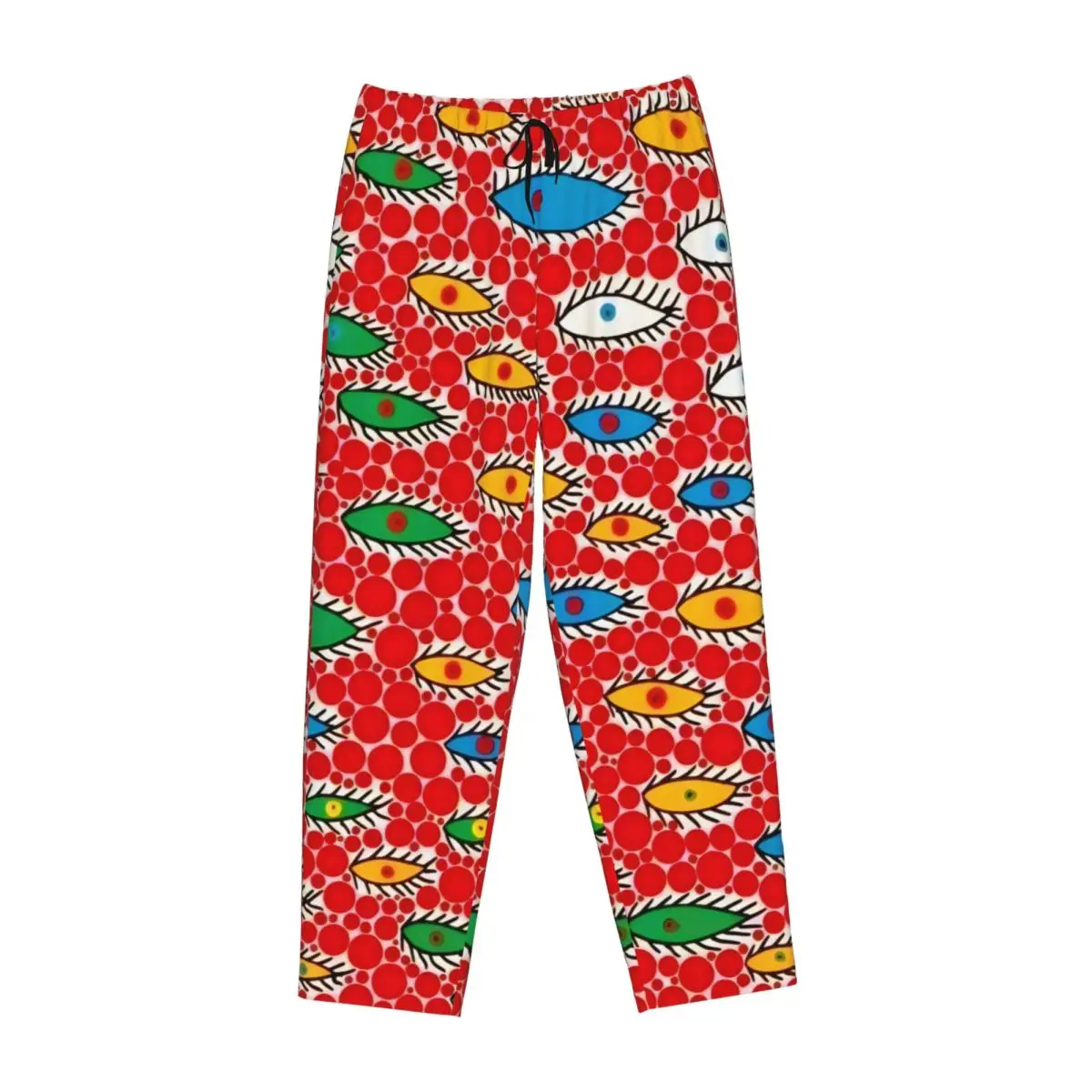 Custom Printed K-Kusama Yayoi Pajama Pants Women's Abstract Art Sleep Sleepwear Bottoms with Pockets