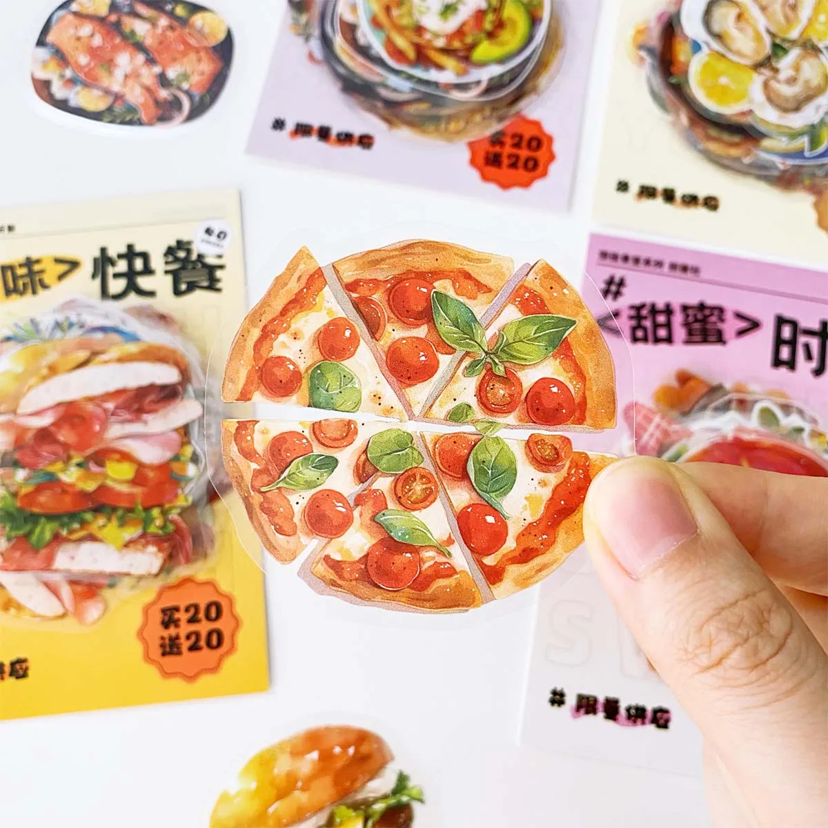 

40PCS Food Stationery Stickers Decoration Scrapbooking Stickers DIY Phone Luggage Motorcycle Laptop Suitcase Decal Sticker